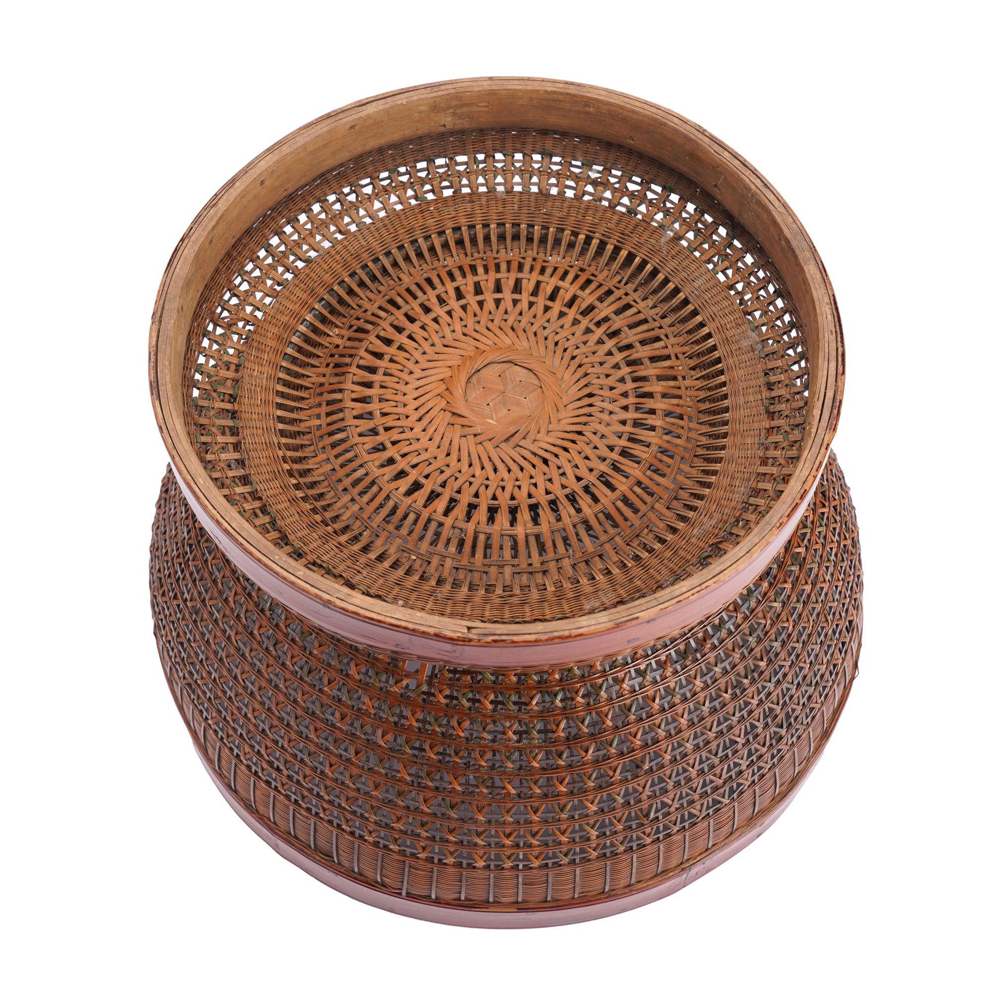 Chinese betrothal basket with cover, 1880-1910 For Sale 9