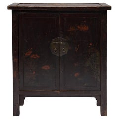 Chinese Bird-and-Flower Painted Side Cabinet, c. 1850