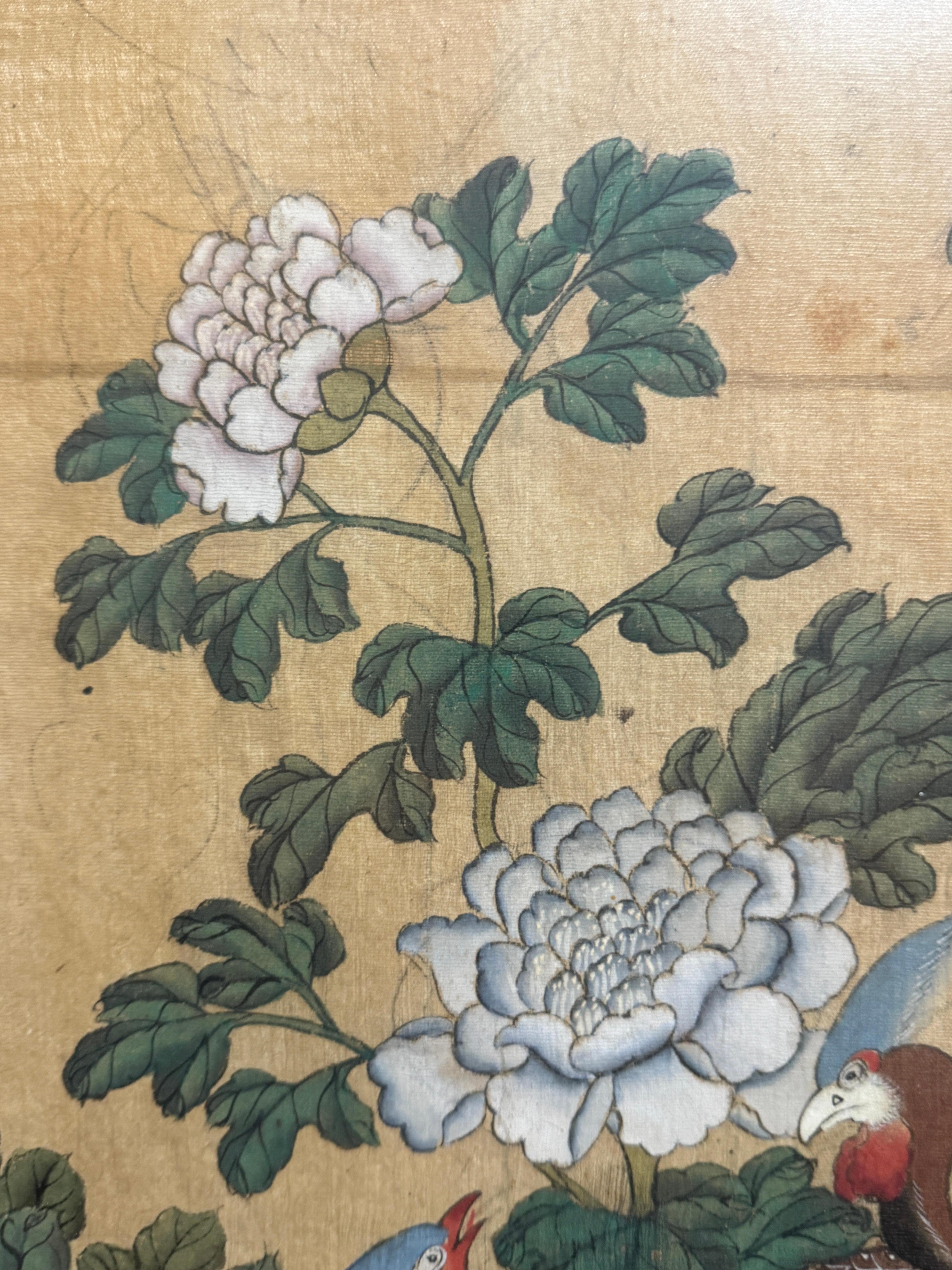 what dynasty is the above silk painting from