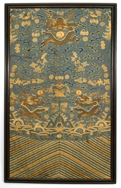 Chinese Black Framed Embroidery Wall Hangings