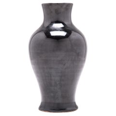Chinese Black Glaze Phoenixtail Vase