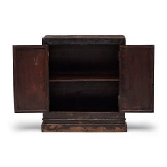 Chinese Black Lacquer Book Chest, c. 1800