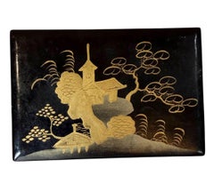 Chinese Black Lacquer Box