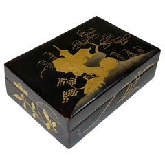 Chinese Black Lacquer Box