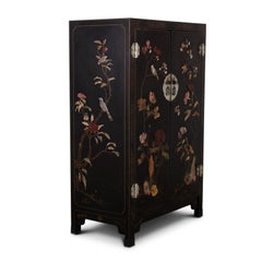 Chinese Black Lacquer Cabinet