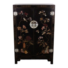 Chinese Black Lacquer Cabinet