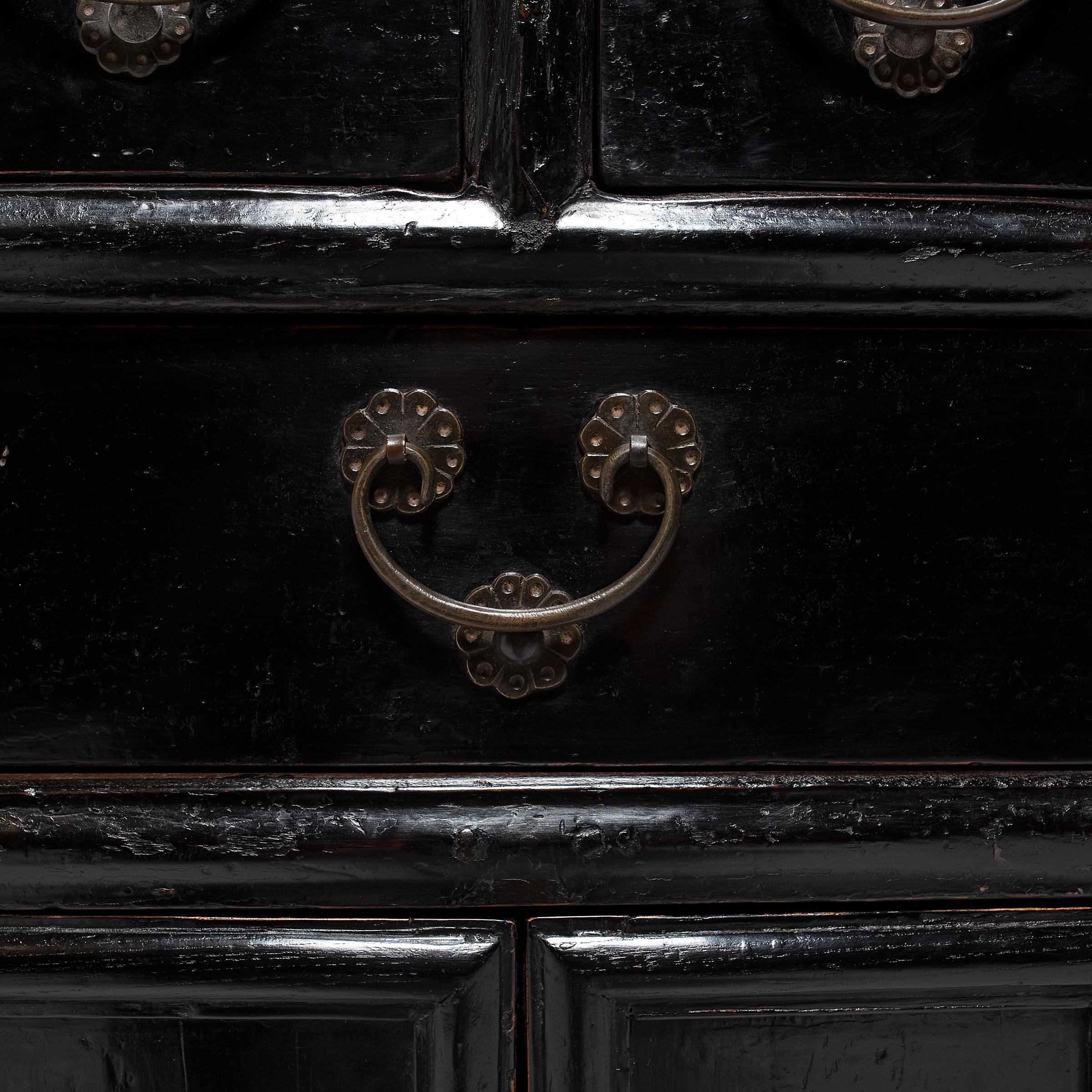 Chinese Black Lacquer Display Table, c. 1850 2