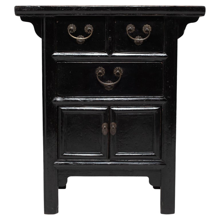 Chinese Black Lacquer Display Table, c. 1850 at 1stDibs