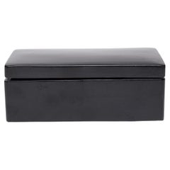 Caja china de laca negra para recuerdos, c. 1850