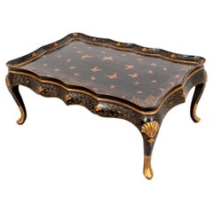 Chinese Black Lacquer Low Table
