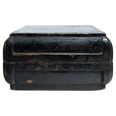 Chinese Black Lacquer Snack Box, c. 1820
