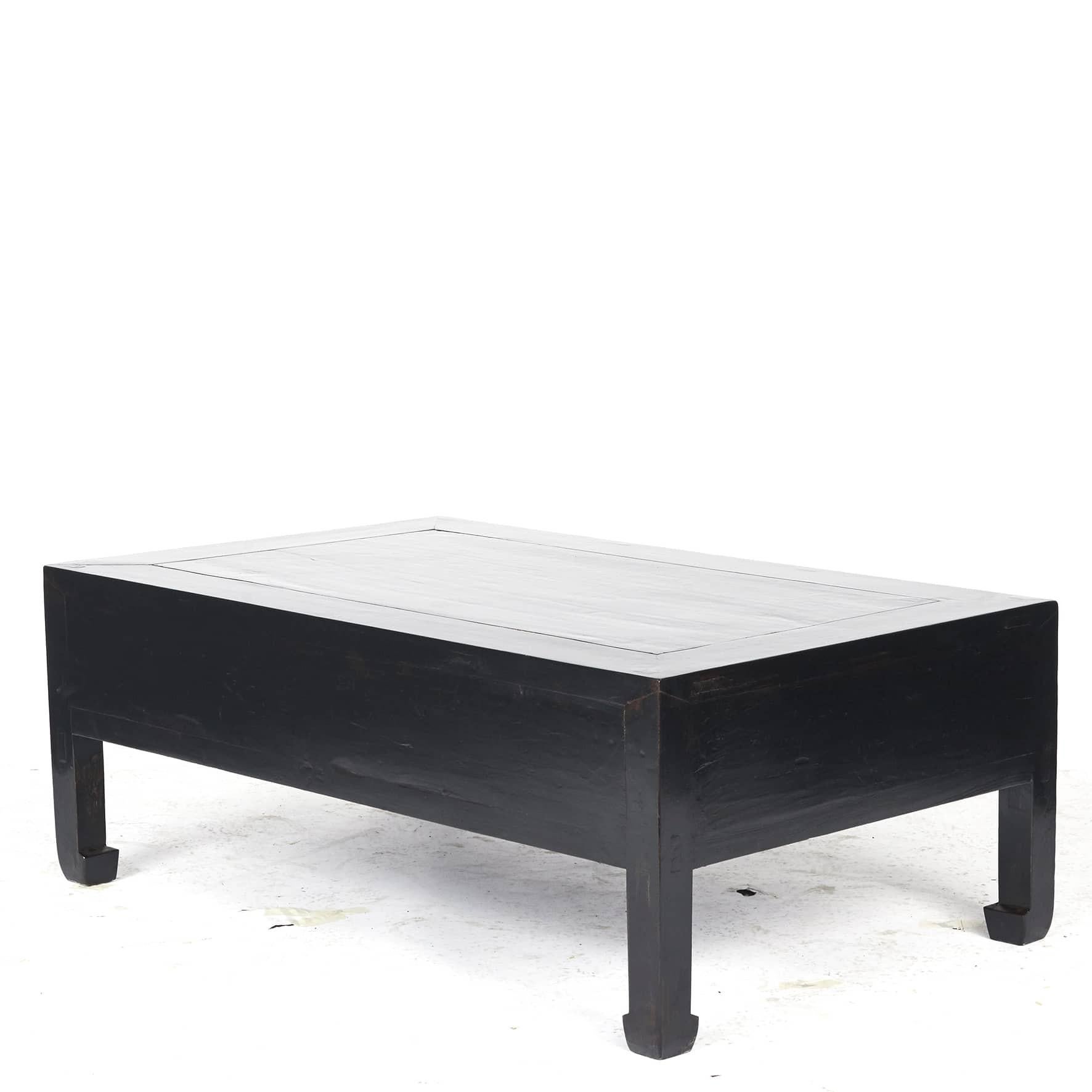Chinese Black Lacquered Art Deco Coffee Table In Good Condition In Kastrup, DK