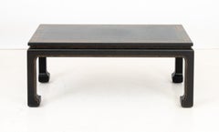 Chinese Black Lacquered Kang Table