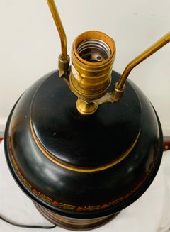 Chinese Black Tea-Caddy Table Lamp