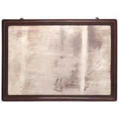Antique Chinese Blackwood Framed Mirror, c. 1850
