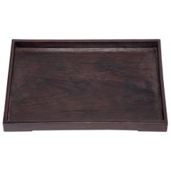 Antique Chinese Blackwood Tea Tray, circa 1850