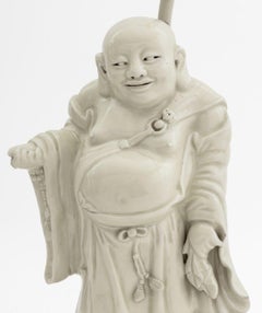 Chinese Blanc de Chine Buddha Sculpture as Lamp