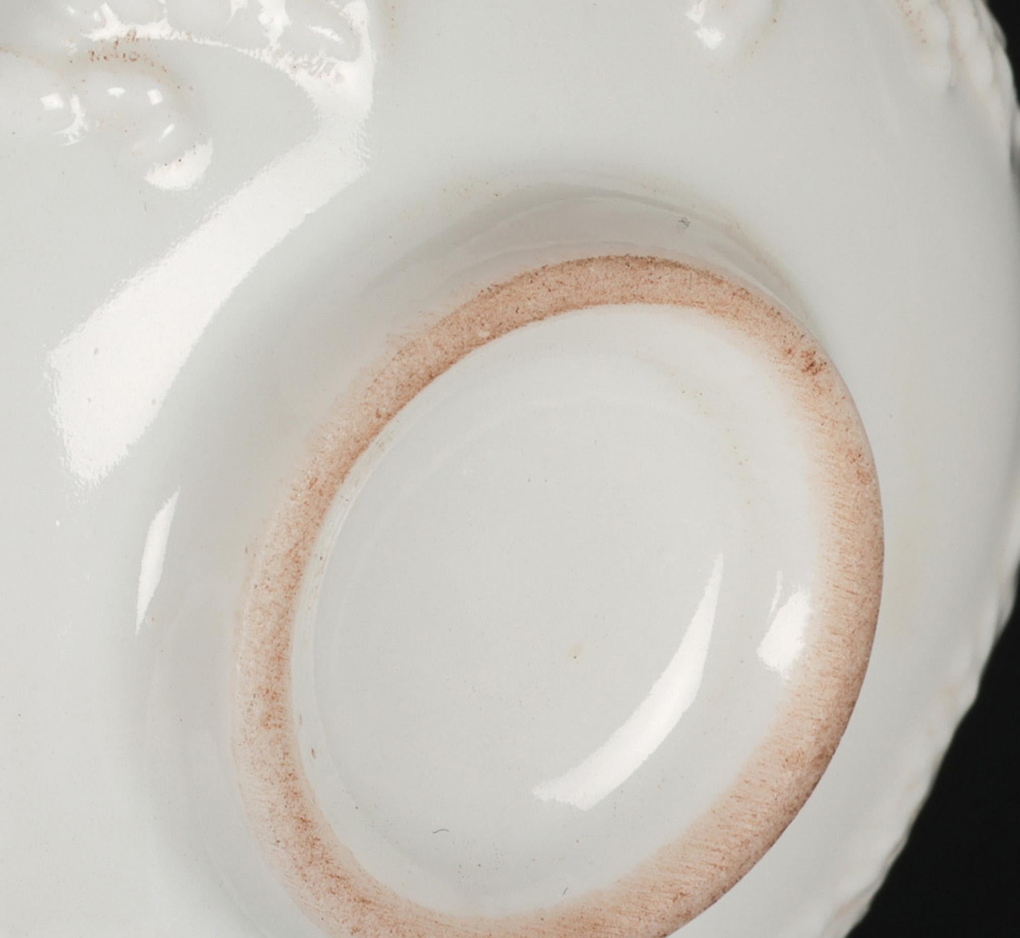Chinese Blanc de Chine Dueling Dragon Molded Tea Bowls For Sale 9