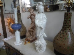 Chinese Blanc De Chine Guan Yin with Dragon