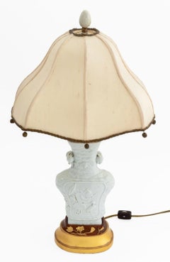Chinese Blanc de Chine Vase Mounted as Lamp