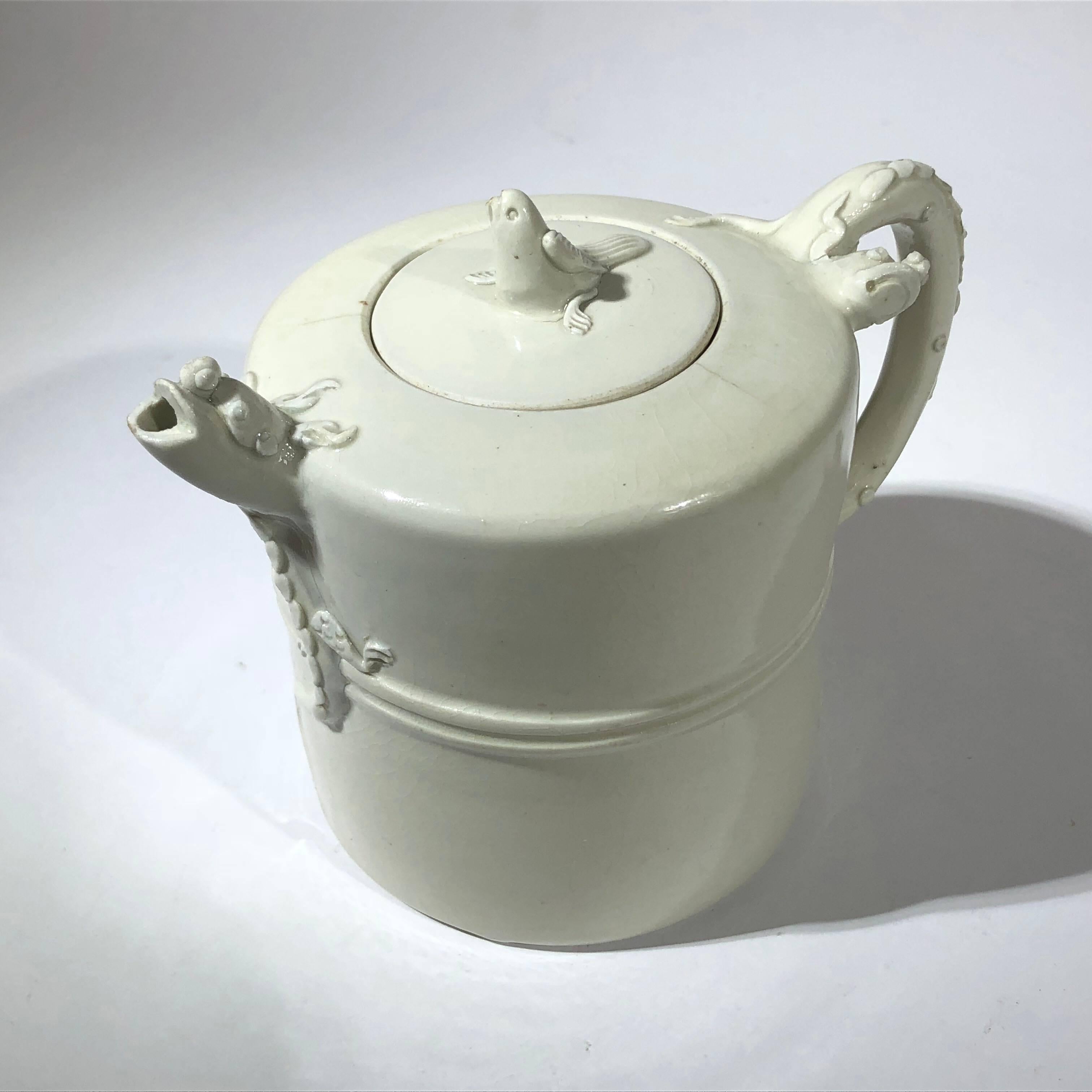 17th Century Chinese Blanc-de-Chine Winepot, 17th-18th Century
