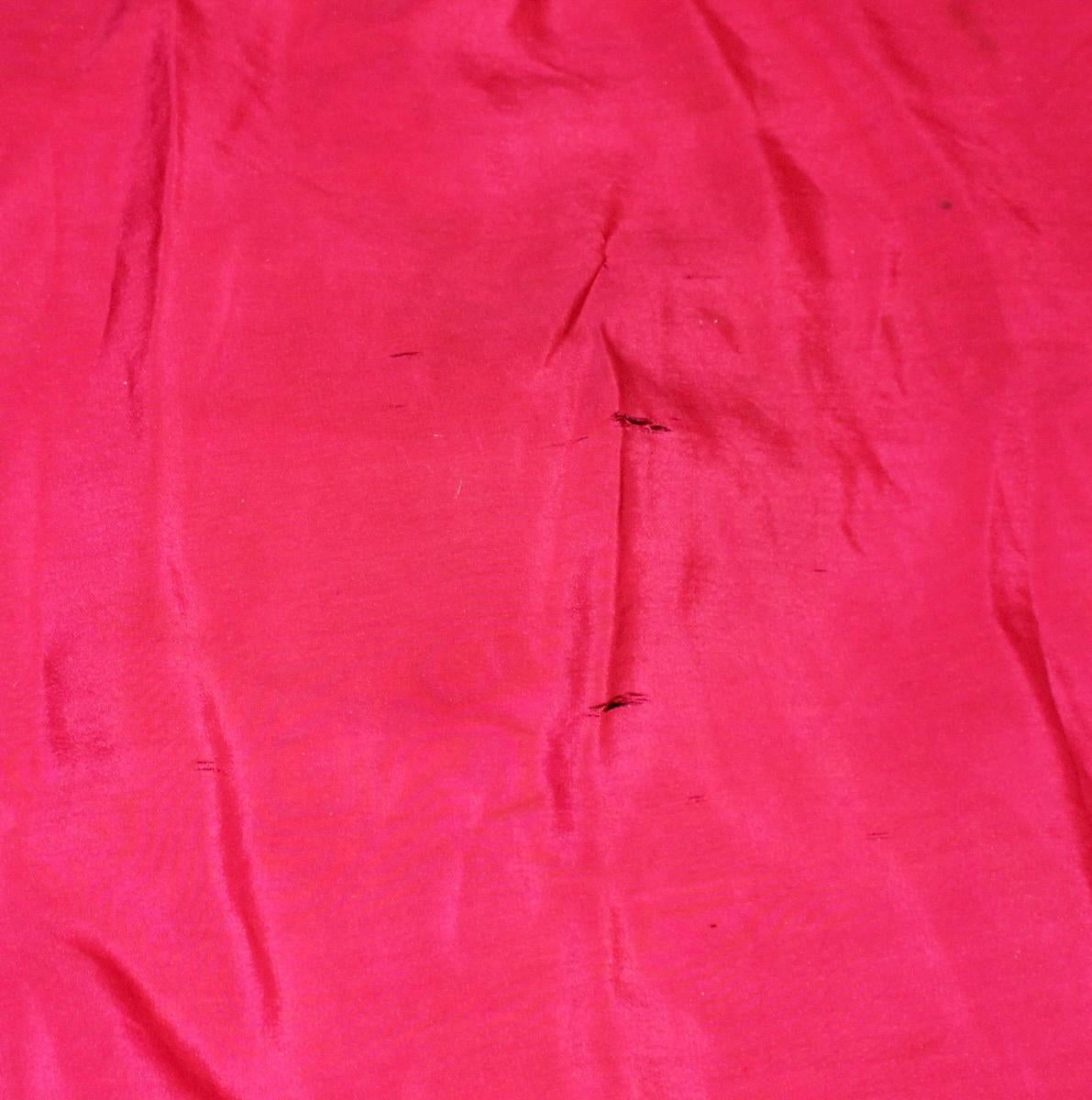 Chinese Blazing Red Shawl with Fringe 4