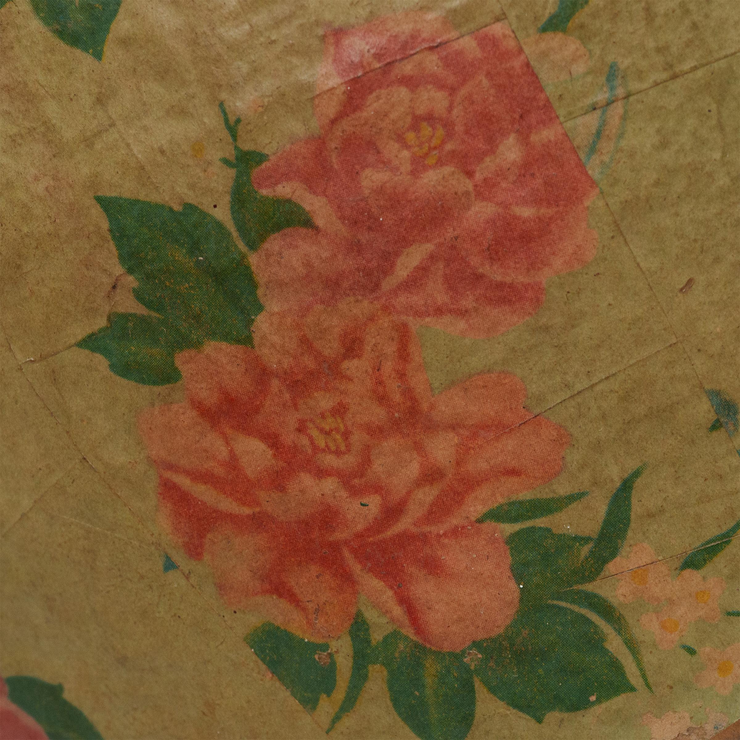 Caja de papel maché Flor de China Arte popular en venta