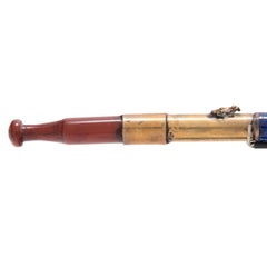 Chinese Blue and Green Cloisonné Opium Pipe, c. 1900