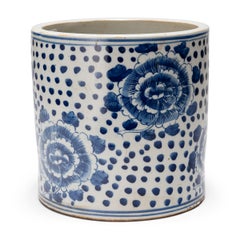 Chinese Blue and White Brush Pot