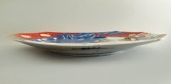Chinese Blue and White Clobbered Platter