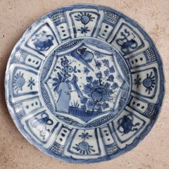 Chinese Blue And White Dish, China Wanli Period