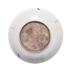 Chinese Blue and White Fish Plate, circa 1850