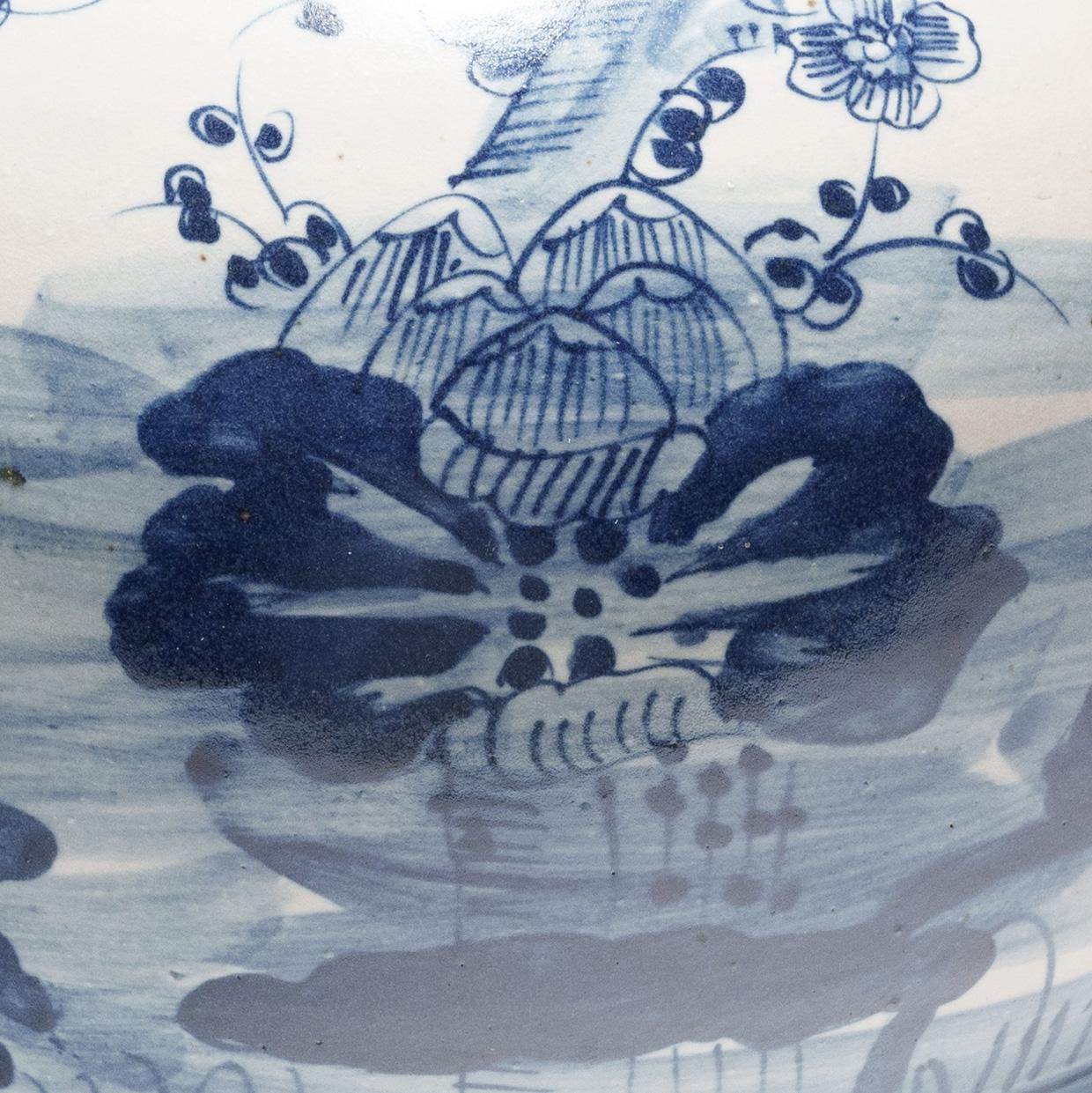 vaso cinese bianco e blu