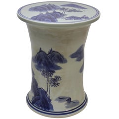 Chinese Blue and White Garden Seat