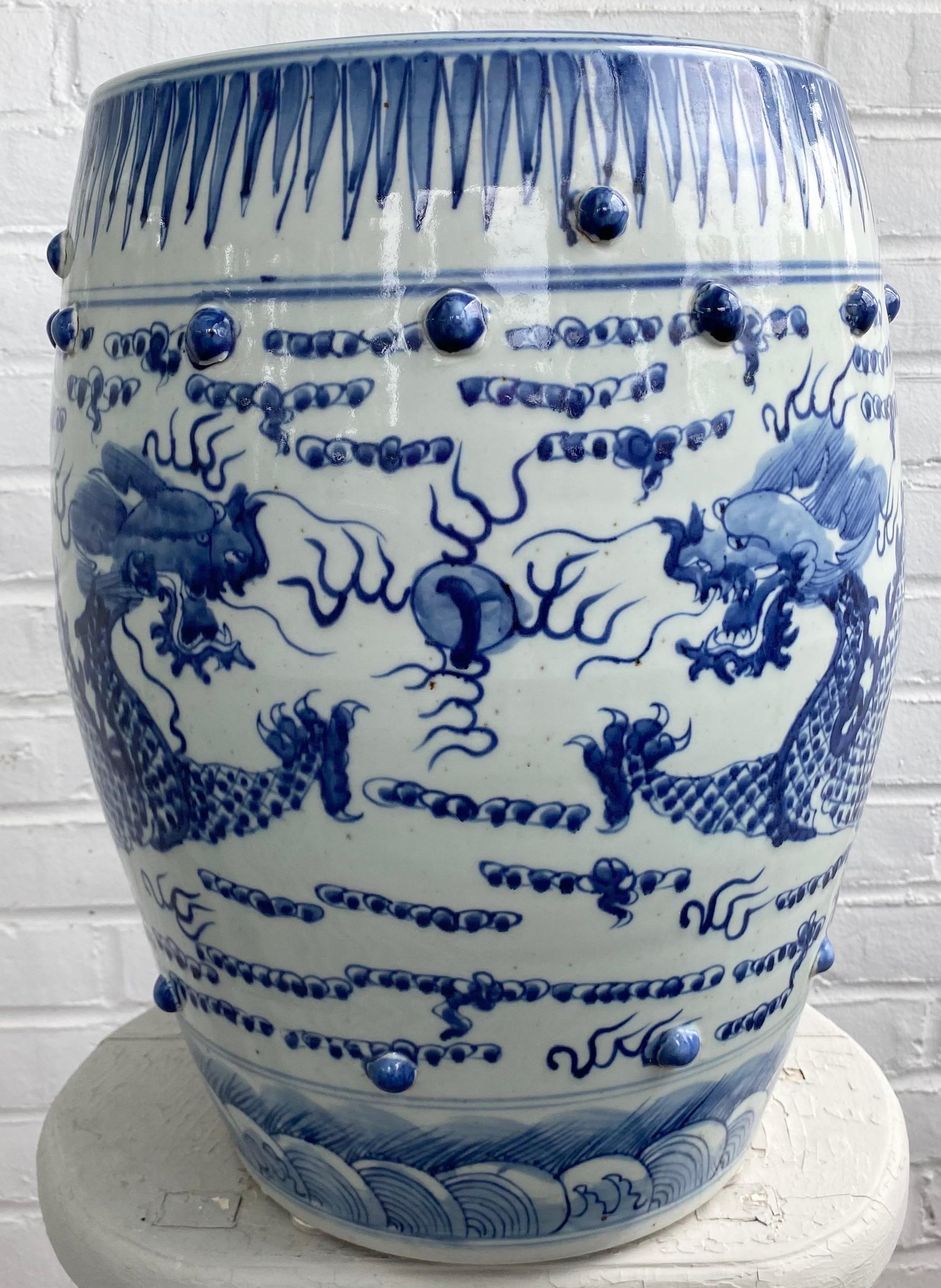 tabouret ceramique chinois