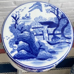 Chinese Blue and White Garden Stool/Seat