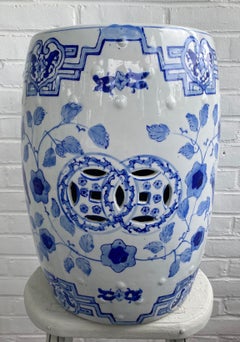 Chinese Blue and White Garden Stool/Seat