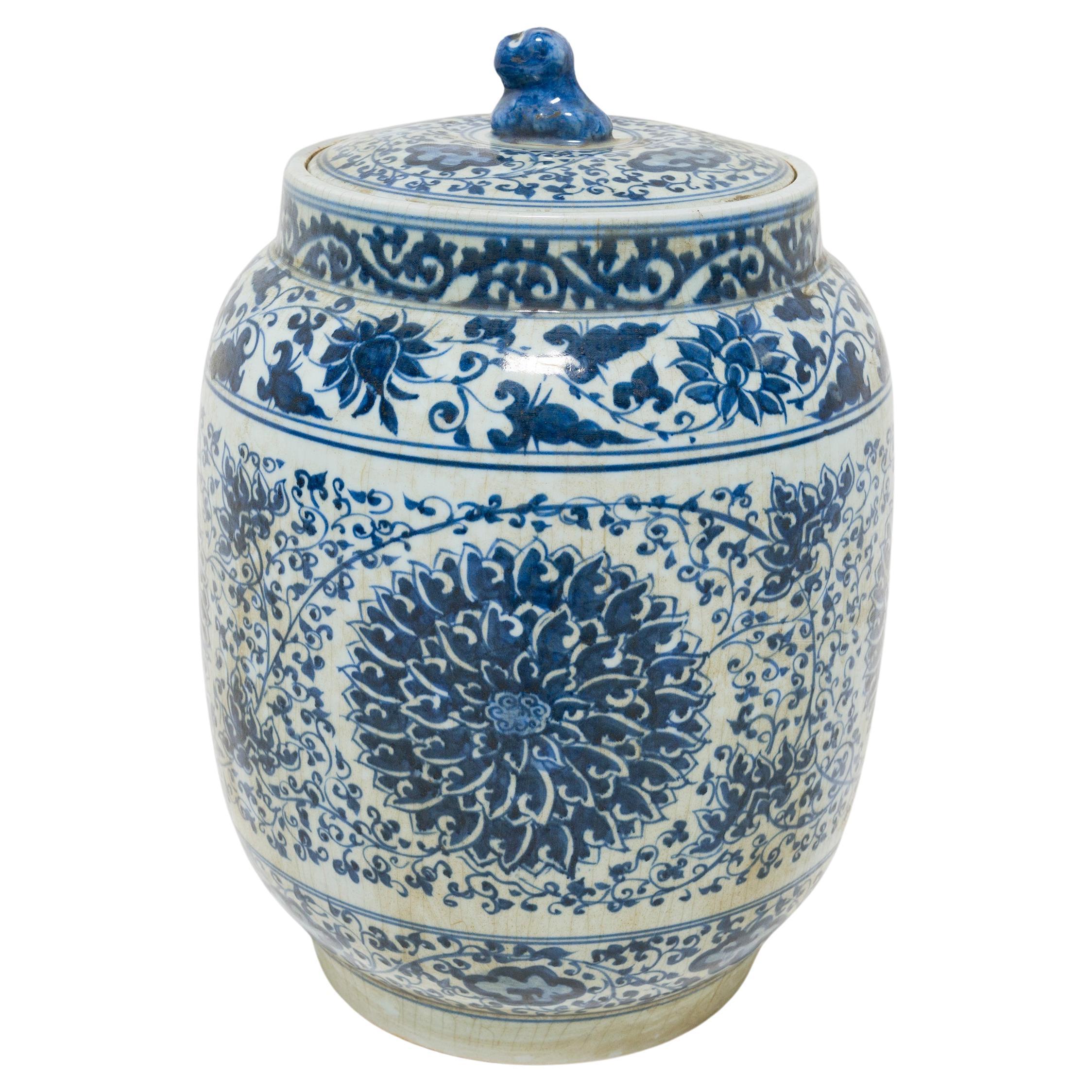 Chinese Baluster Form Peacock and Flower Vase at 1stDibs