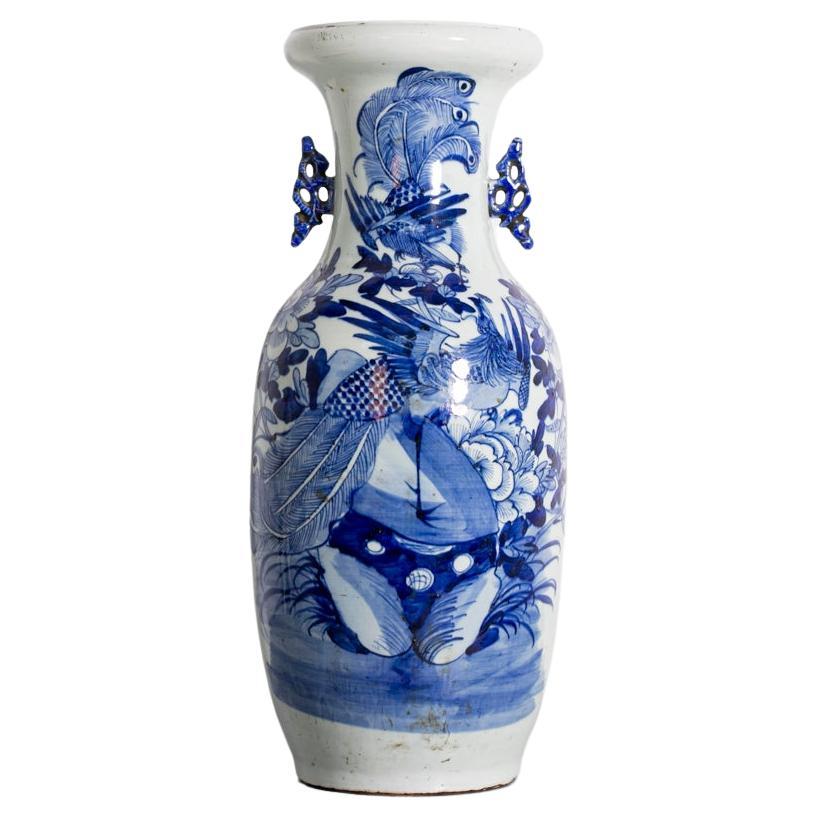 Chinese Blue and White Painted Porcelain Vase