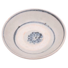 Antique Chinese Blue and White Plate, c. 1900