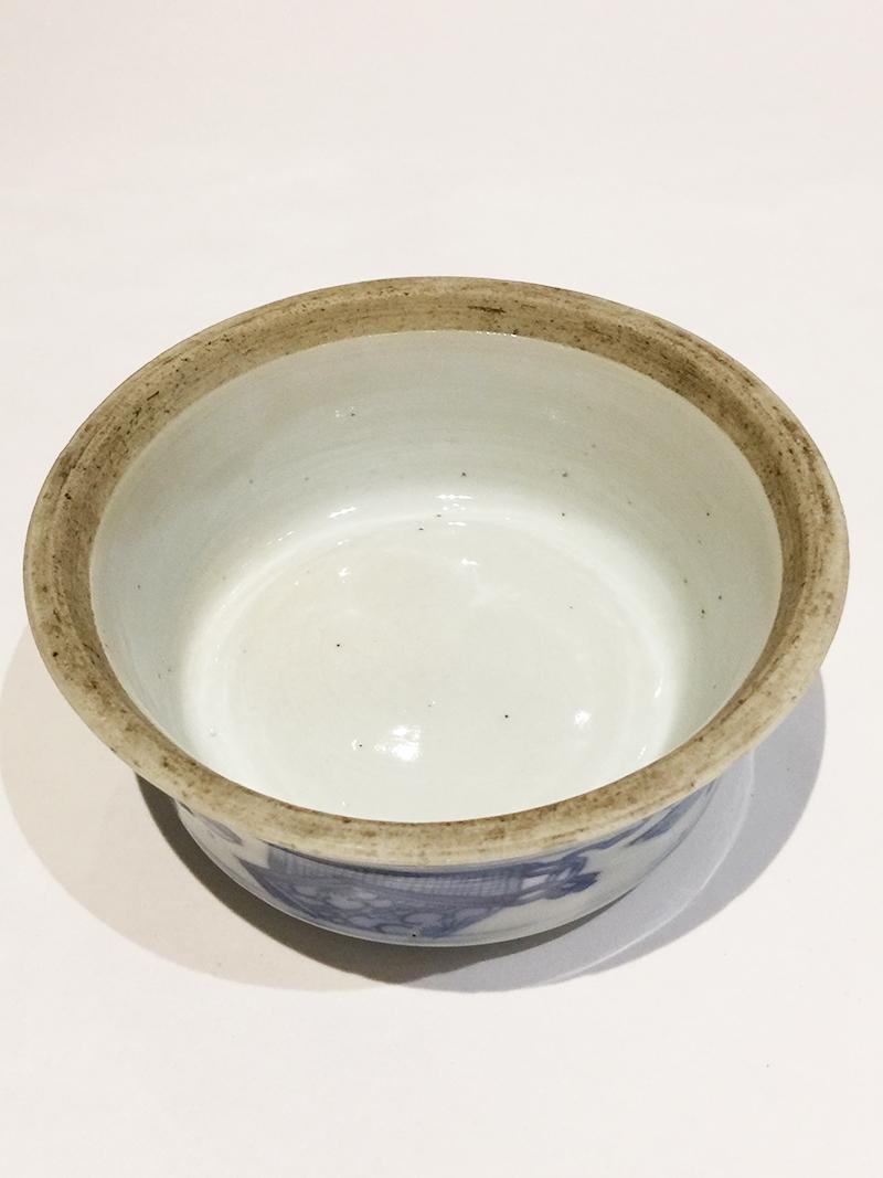 Chinese Blue and White Porcelain Salt Cellars, Kangxi For Sale 1