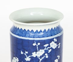 Chinese Blue and White Porcelain Umbrella Stand