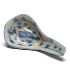 Chinese Blue and White Spoon, c. 1850