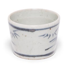 Chinese Blue and White Tea Cup, circa 1900