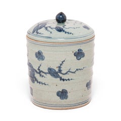 Chinese Blue and White Tea Leaf Canister