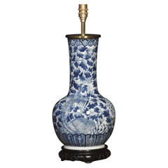 Antique Chinese Blue and White Vase Lamp