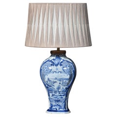 Chinese blue and white vase lamp