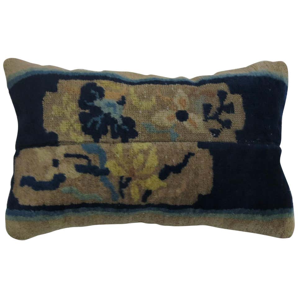 Vintage Chinese Peking Pictorial Hunting Rug at 1stDibs