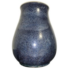 Chinese Blue Flambe Glazed Hu Vase, Qing Dynasty, 19th Century, China
