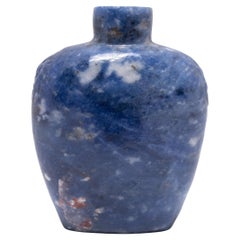 Vintage Chinese Blue Stone Snuff Bottle